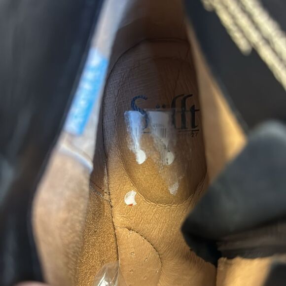 Söfft Emeline Black Waterproof Italian Suede Wedge Ankle Boot Size 10 - Picture 11 of 12